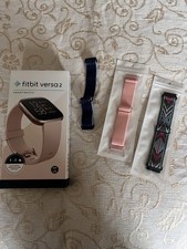 Fitbit Versa 2 Box And Charger And 3 Straps Included.