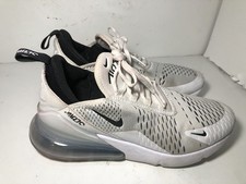 Nike Air Max 270 Shoes Womens White Black Sz 8.5 Running Athletic AH6789-100 GUC