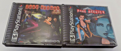 Fear Effect 1 + 2 both CIB good shape tested PS1 (Sony PlayStation 1, 2000)