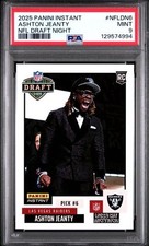 2025 PANINI INSTANT NFL DRAFT NIGHT ASHTON JEANTY #NFLDN6 PSA 9