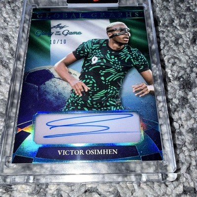 2026 Leaf Glory of The Game Soccer Victor Osimhen Global Graphs /10 Auto 10/10