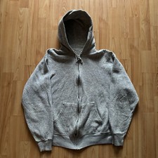 Vintage 60  /70  s Heather Grey True Vintage Zip Up Hoodie Size M STAIN