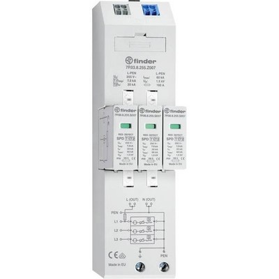 Finder 7P.03.8.255.Z007 Surge Discharger 20 kA 1 pc.