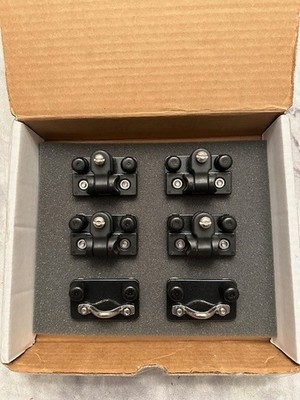 Tracker Boats ''Guide V-14'' Versatrack Bimini Top Brackets Custom 4-Hinge USA