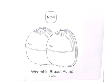 NCVI Portable Hands Free Wearable Breast Pump 2 Pack