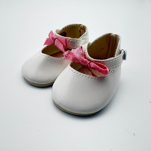 Pleasant Company American Girl Samantha Doll Tea Party Shoes White VTG - Picture 3 of 3