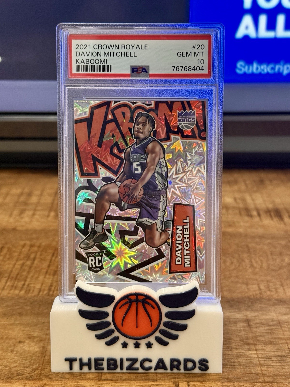 2021 Panini Crown Royale - Kaboom! #20 - Davion Mitchell - PSA 10 Pop 33