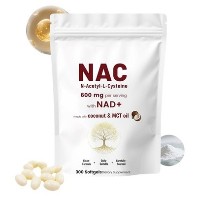 NAC Supplements 300 Capsules Immune Support Antioxidant Wellness Booster Adults