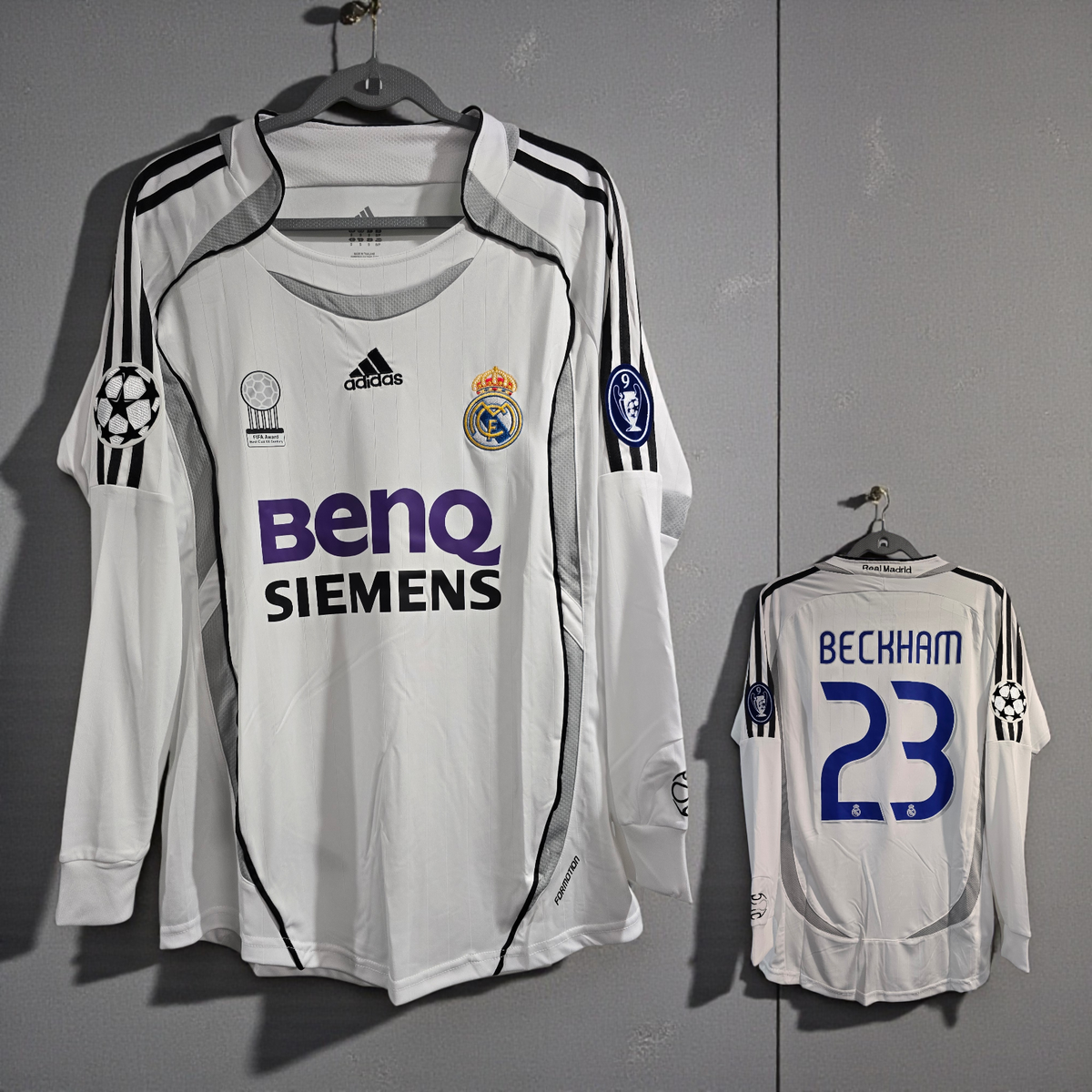 001 - R. Madrid 06/07 Home UEFA - White - Beckham #23 - 2XL (Run