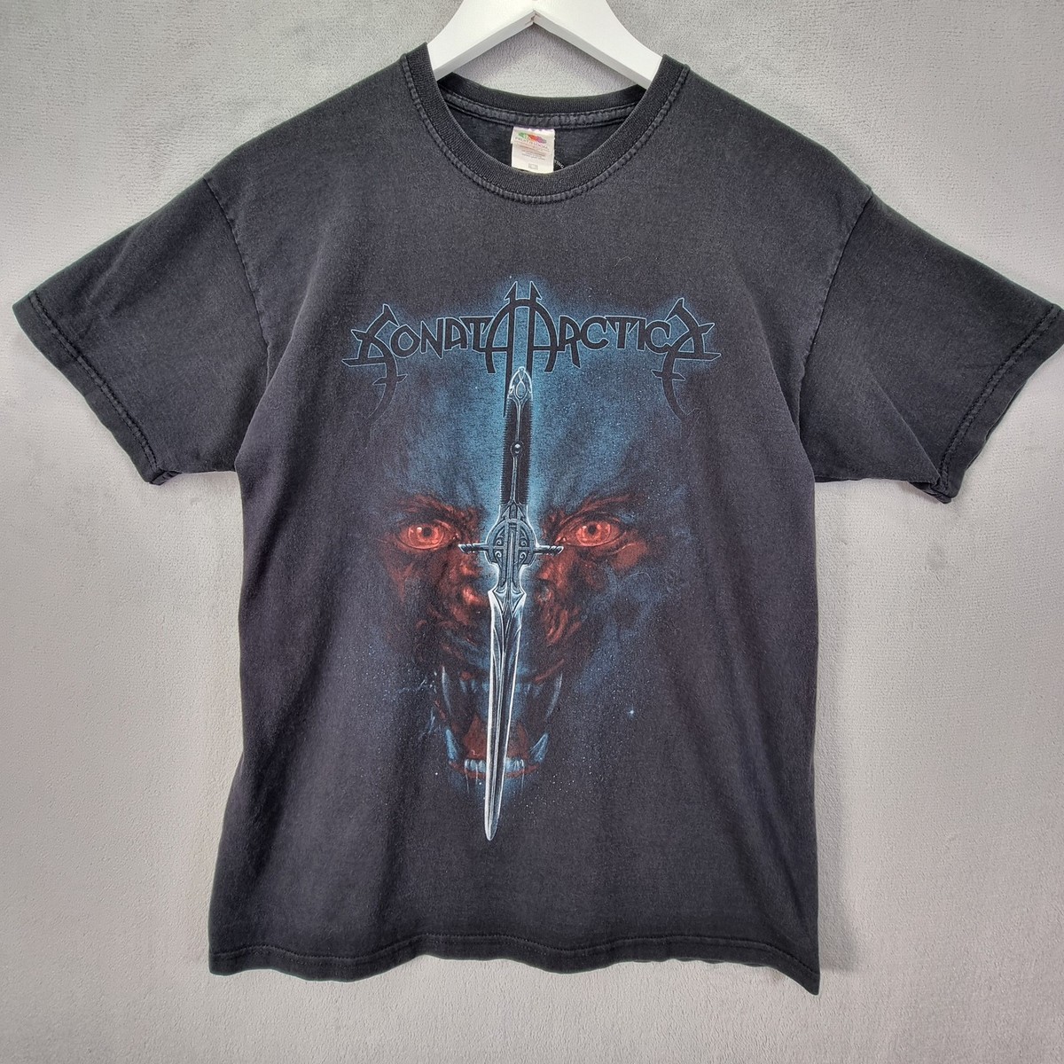 Sonata Arctica T-Shirt Mens Medium Black Metal Band Vintage Y2k
