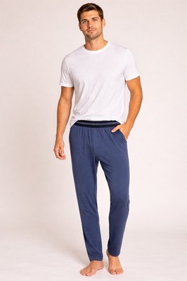 Marine Layer Best Sleep Pant Ever Tapered Lounge Pants Navy Blue Medium Soft