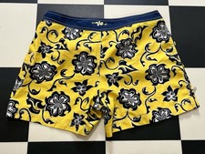 O  Neill Mens Yellow Floral Board Shorts Swim Trunks Surf Beach Size Medium