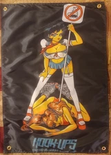 Hook Ups Skateboards Banner Poster Flag Shirt Bashing Bladers Since 1994 Sticker