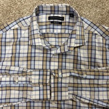 Tommy Hilfiger Mens Athletic Fit THFlexCool Plaid Button Down Shirt XL
