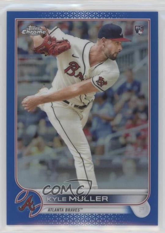 2022 Topps Chrome Blue Refractor 37/150 Kyle Muller #70 1u3