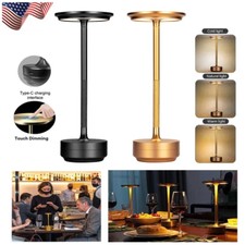 Cordless LED Touch Sensor Table Lamp Rechargeable Dimmable Bar Desk Night Light