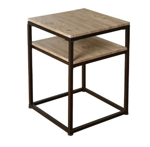 Современный приставной столик Piazza с металлическим каркасом и обновленным внешним видом - Buylateral