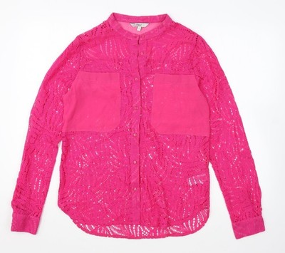NEXT Basic-Knopfleiste Damen Größe 8 rosa Größe UK 8