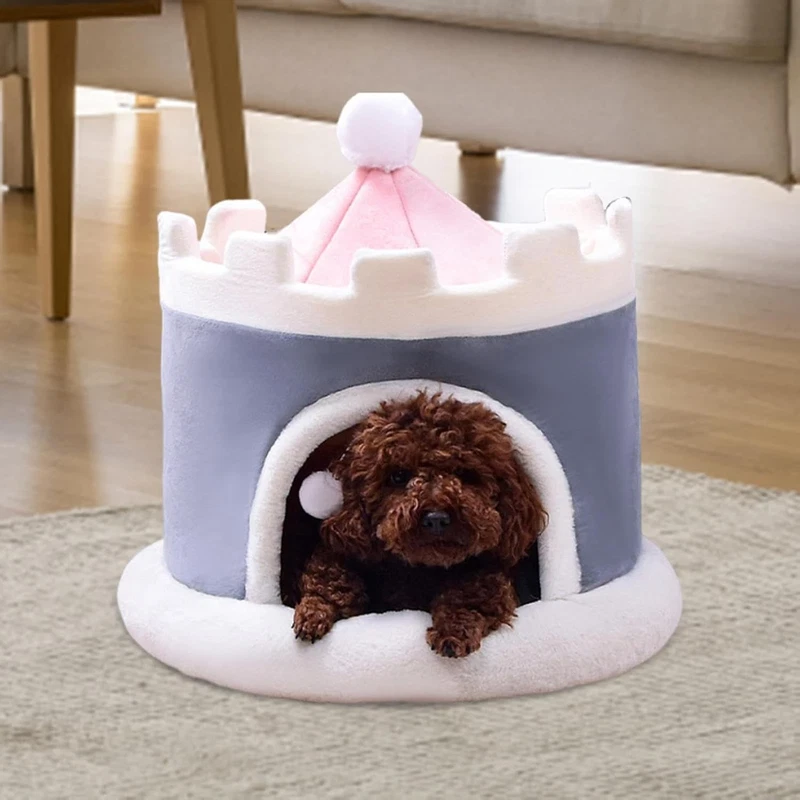 Cat Bed Nest Winter Detachable Pet House