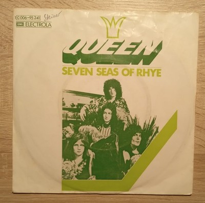 QUEEN SEVEN SEAS OF RHYE 7'' VINYL GERMAN SINGLE FREDDIE MERCURY BRIAN MAY