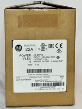Allen-Bradley PowerFlex 4 22A-B2P3N104 0.5HP 3PH 200-240V AC Drive NEW