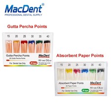 MacDent Dental Endodontic Gutta Percha Point  Absorbent Paper Obturation Points