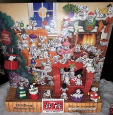 Disney 101 Dalmatians McDonald's Happy Meal Display W/Christmas Ornaments 1996