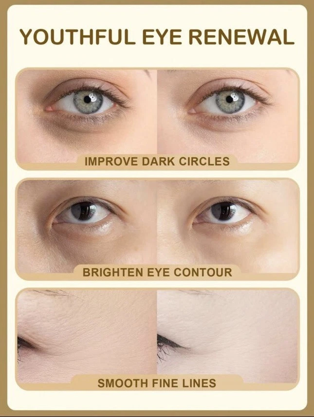 24K Gold Eye Patches for Puffy Eyes, 60 Pcs, Under Eye Patches 24k Gold - Image 2 of 4