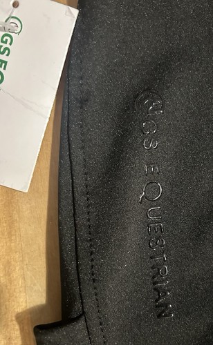 GS Equestrian Collant da Equitazione Donna con Tasca per Telefono, Nero, UK 18. Nuovo Con Etichetta - Foto 4 di 11