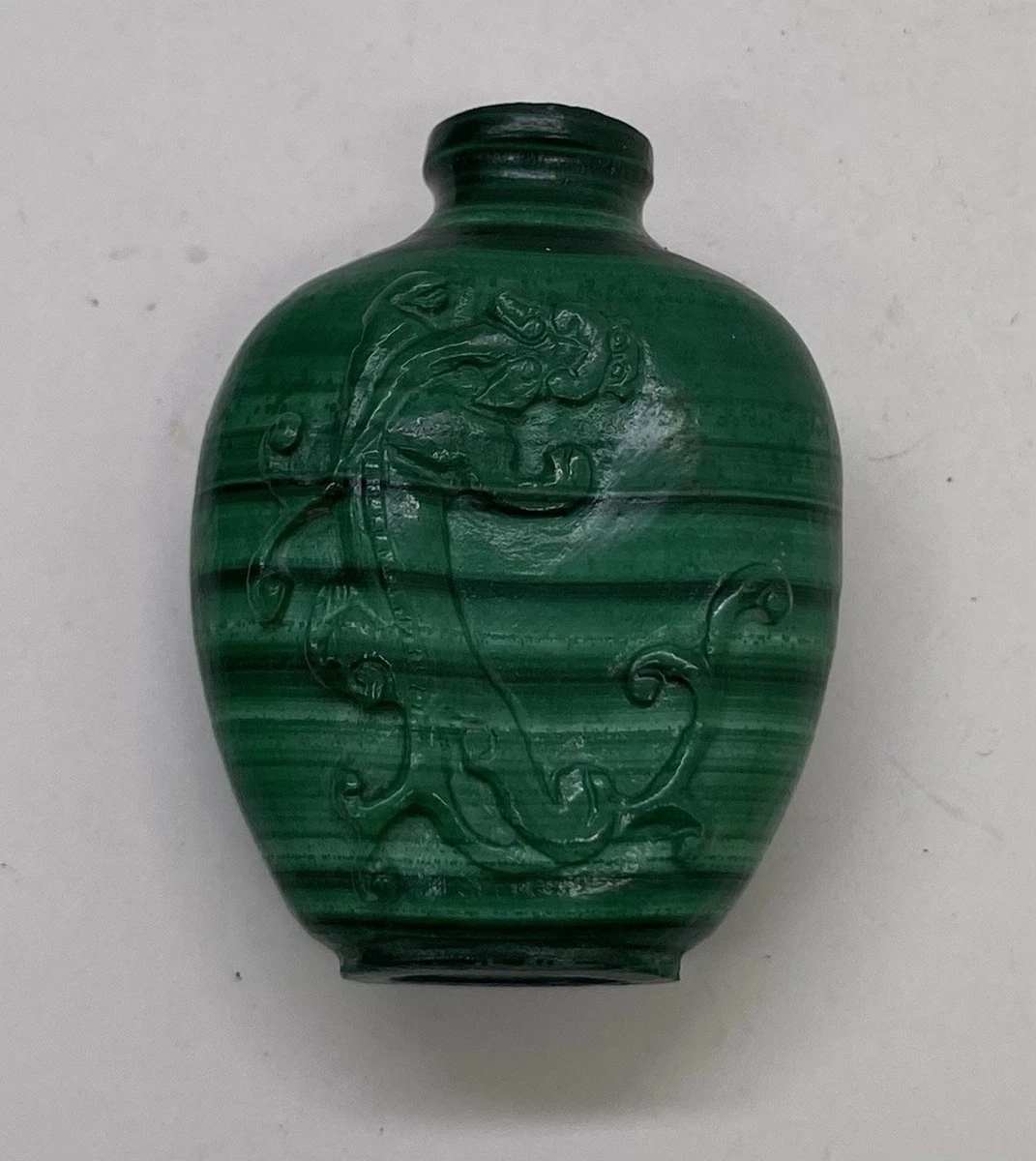 孔雀石主要古董中国鼻烟壶| eBay