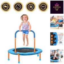 Foldable 36-Inch Indoor Outdoor Toddler Trampoline - Safe and Fun for Ages 2-6