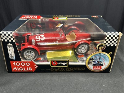 Burago 3214 1/18 Scale Red Alfa Romeo 8C Monza 1931 #93 1000