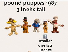 Tonka Pound Puppies Mini Figures Lot of 5 - Various Outfits and Colors