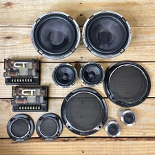 Used CT Sounds MESO-6-5-3WAY-COM 6.5 Inch 500 Watt 3-Way Component Speaker Set