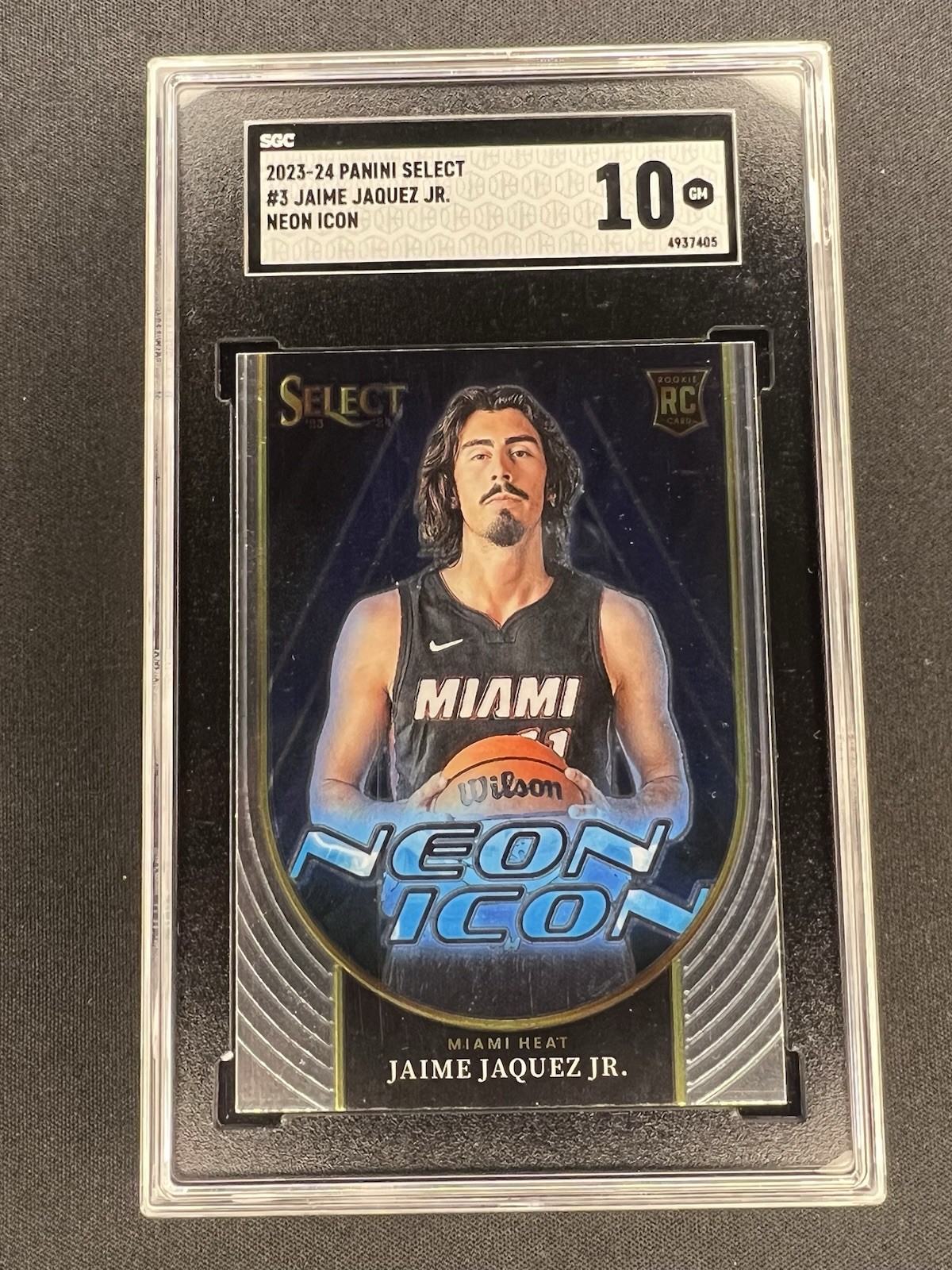 2023-24 Panini Select - Neon Icons Jaime Jaquez Jr. #3 (RC)