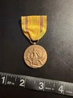 Original WW2 US Military American Defense Medal Slot Brooch