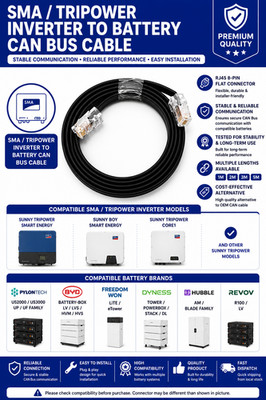 CAN to SMA TRIPOWER Battery Inverter Cable - PYLONTECH/BYD