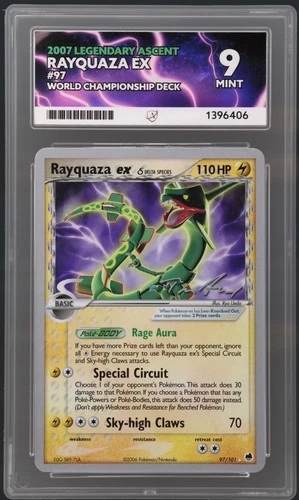 Pop 3 In Ace Highest Grade At Ace 9 Rayquaza 97/101 Low Pop In PSA Delta Species