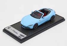 1:43 BBR Ferrari Roma Spider Azzurro La Plata Opaco + Cappellino Bbr BBRC282SU30
