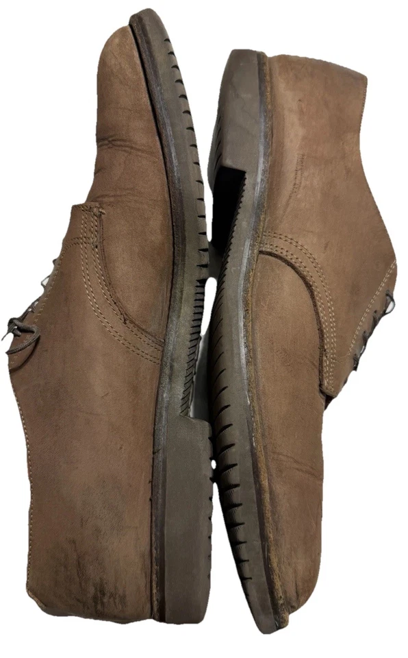 Brooks Brothers Vibram Gumlite Brown Suede Oxford Dress Shoes Men’s 13 - Image 3 of 4