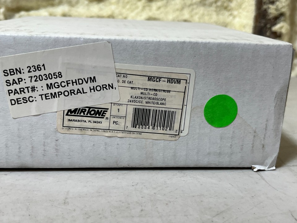 Stroboscope Edwards Miritone MGCF-HDVM - NEUF Dans Sa Boîte D'origine - Alarme Incendie/sécurité