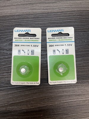 Lenmar 364 Silver Oxide Watch/Electronic Battery SR621SW 1.55V