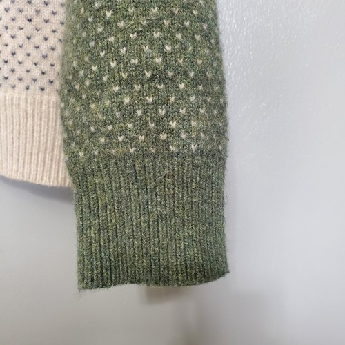J.Crew Wool Sweater Kids Size XXL 15-16 Colorblock Birds Eye Stitch Half Zip - Picture 8 of 11