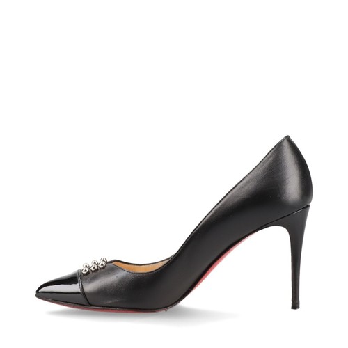 Zapatos de salón Christian Louboutin PREDUPUMP 85 de cuero y charol para mujer talla 35 EE. UU. 5 negros - Imagen 5 de 21