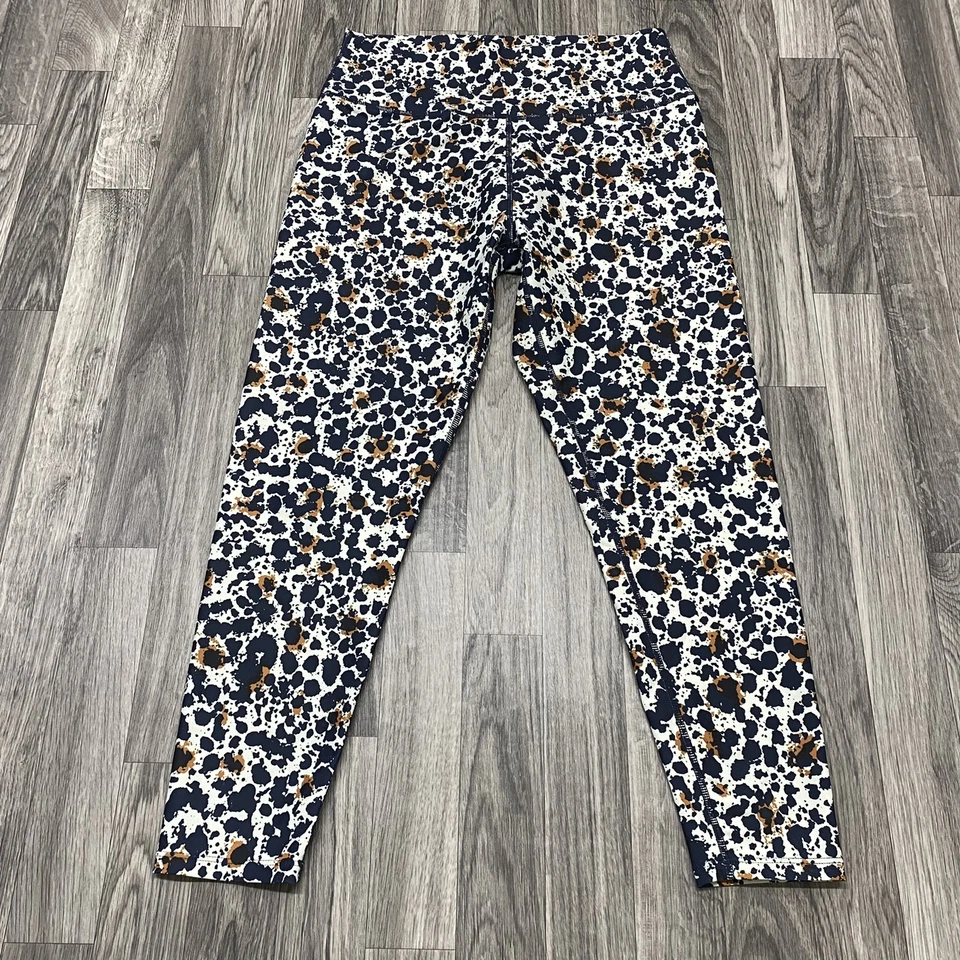 Leggings capri SAGE COLLECTIVE tiro alto negro/blanco estampado animal para mujer talla XL Foto 3 de 4