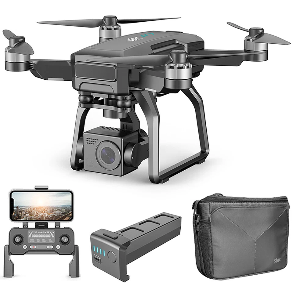 SJRC F7 PRO 5G WIFI 3KM FPV Drohne 4K HD Kamera Mechanische 3 Achsen Gimbal - Bild 2 von 4