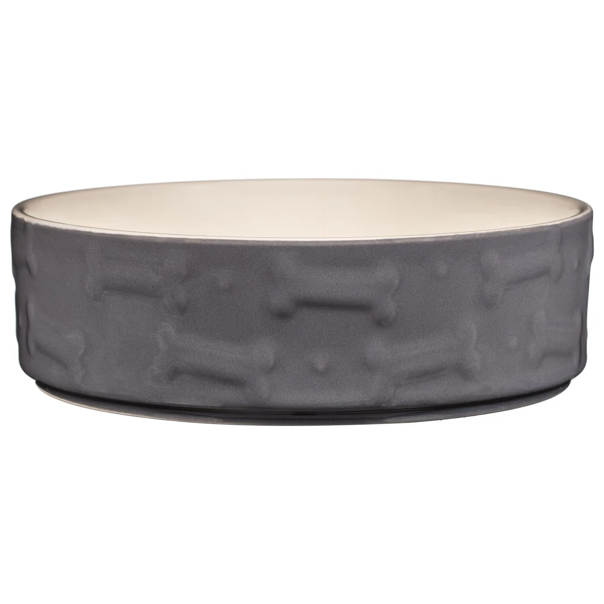 Grey ceramic dog bowl 2025