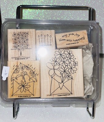 Stampin  Up! -1/2 Set  Send A Celebration  & 1/2 Set  Blooming With Happiness 