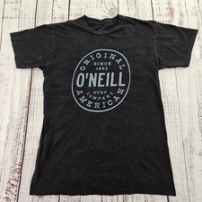 O'Neill Surf Company Modern Fit Black Short Sleeve Cotton T-Shirt Men's S