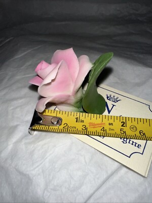 Napoleon Italy Rare Capodimonte Porcelain Flowers - Pink Colored